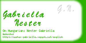 gabriella nester business card